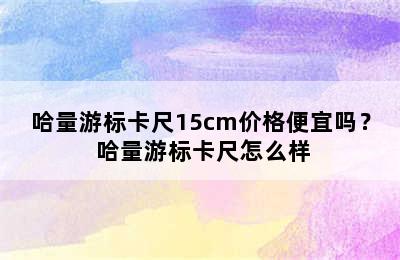 哈量游标卡尺15cm价格便宜吗？ 哈量游标卡尺怎么样